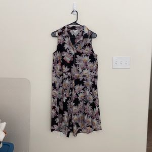 Collared floral dress